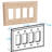 Quad Levington Switch Plate - Red Oak-61697712