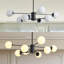 Lustre linéaire spoutnik moderne à 8 lumières Jahdal