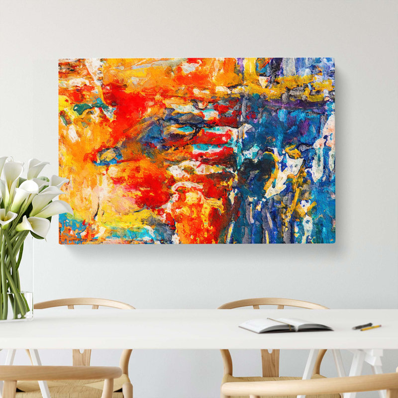 Abstract Art Painting Vol.481 - Wrapped Canvas, 40cm H x 60cm W x 3cm D