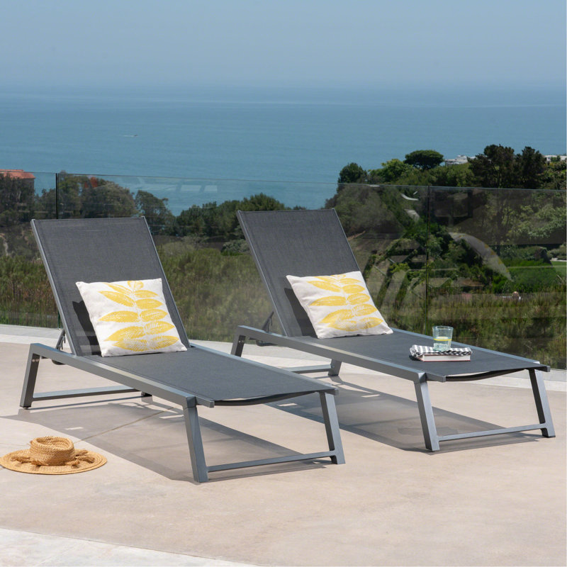 MYERS CHAISE LOUNGE, Set Of 2 (MP2), Grey
