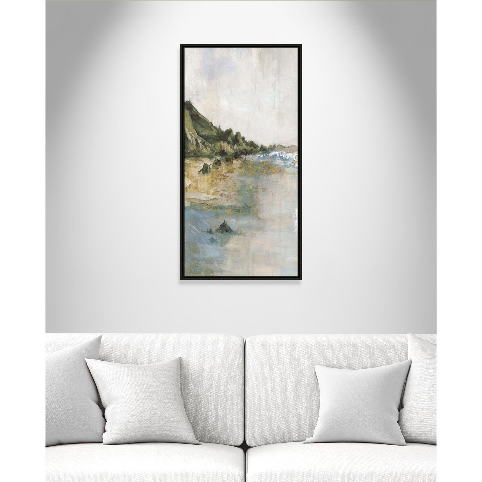 Cordoba "Tide's Edge" Print, Espresso, 37.5" H x 19.5" W