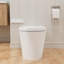 Toilette intelligente à siège chauffant 15,75 po H avec lumière ambiante, chasse d'eau automatique, séchage à l'air et télécommande