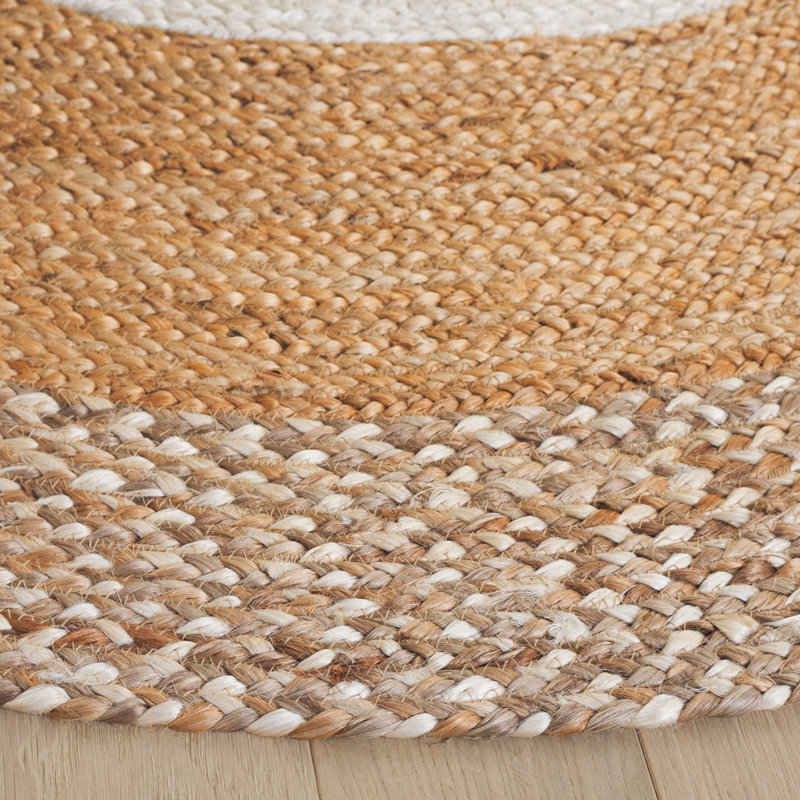 Tapis naturel / ivoire Natural Fiber, Rond 5 pi