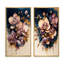 «Bourgogne et orchidée bleue», 2 pièces sur toile-217645297-217645309