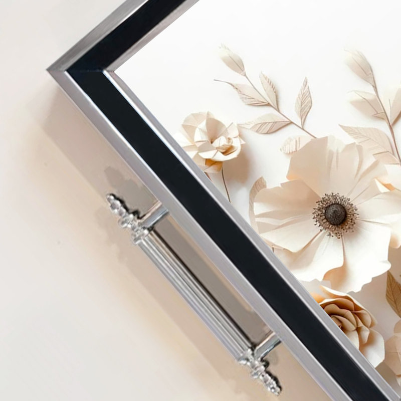 Élégant plateau en verre de 19,7 po x 11,4 po x 1,4 po | Fabrication 100% verre durable | Facile à nettoyer avec un chiffon humide | Idéal pour le service, la présentation décorative et l'organisation | Ajout élégant à la décoration intérieure