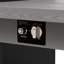 Table de foyer extérieur au propane de 60 000 BTU avec armoire de rangement et cadre en acier résistant aux intempéries
