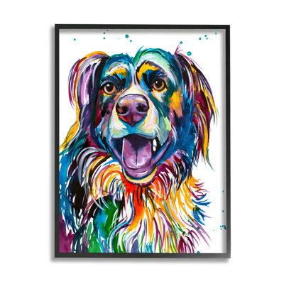 " Happy Dog Bold Rainbow Style "