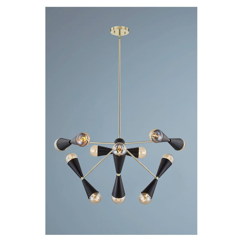 Luminaire suspendu unique 12 lumières 12 lumières