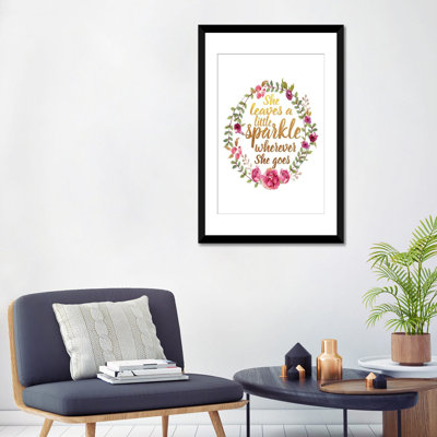 « she leaves sparkle », impression sur toile tendue