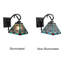 Glass Armed Sconce