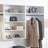 White Wall Mounted Wood Closet System
