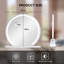 Makeup Mirror with 3 Color Lights, Makeup mirror with Dimmable LED Light Strip, Large Round Mirror-1263551328