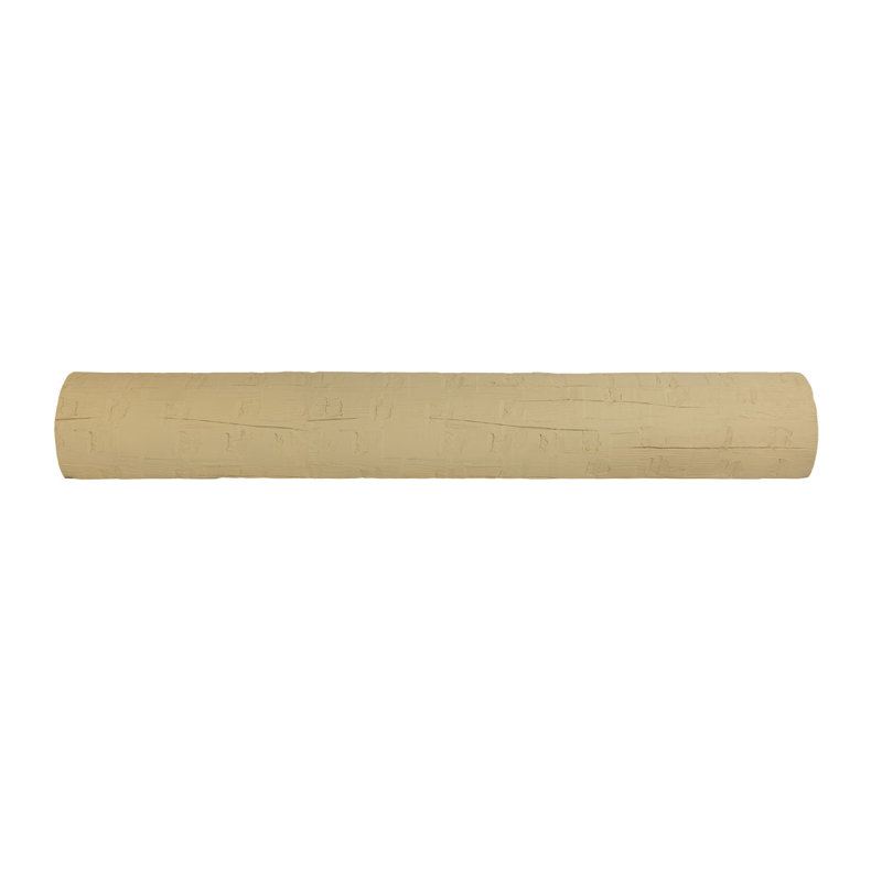 Poutre à bûches héritage Heritage Timber Santa Fe, ronde, l 8 po x H 6 po x L 240 po, Apprêt brun clair, Taillé à la main