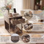 Table de bout pour chien avec station de charge et tiroir de rangement, table d'appoint moderne pour chenil, maisonnette d'intérieur pour petits et moyens chiens-696622750
