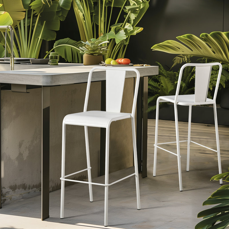 Tabouret de bar 29,5 po Celtsy, Blanc