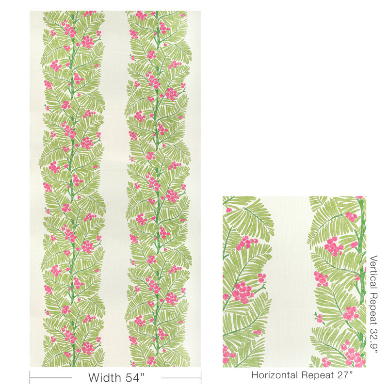 Majorelle Palmar Linen Performance Fabric, Spring