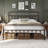 Classic Metal Platform Bed Iron Open-Frame Bed with High Headboard and Footboard-1832431509-1816487944