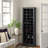 Kahl 36 Pair Shoe Rack, 23.5"W x 72.5"H x 13"D, Tall Shoe Storage Cabinet with 36 Cubbies, Space-Saving Organizer, Black-547052402