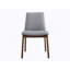Ensemble de 2 chaises d'appoint Kaela en tissu gris clair et finition noyer-1499096857
