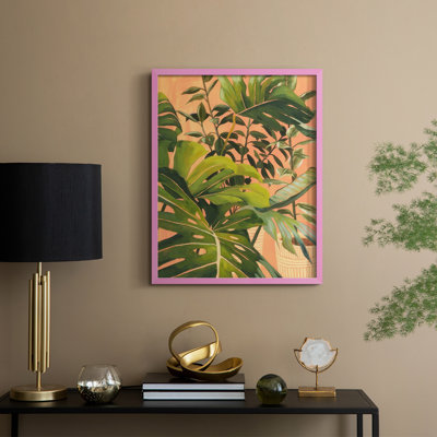 Golden Hour Greenery II, reproduction encadrée - bois massif
