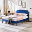 Lit double avec tête de lit capitonnée réglable, lit plateforme, sommier à ressorts, aucun sommier nécessaire-1819051352-1819051353