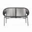 51.92'' Wide Curved Iron Loveseat-942578749
