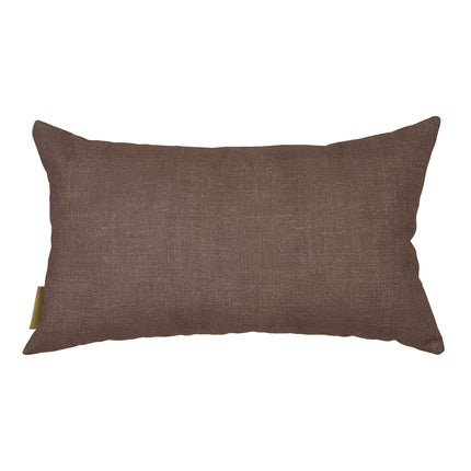 Niho Lumbar Pillowcase Brown, Brown Abstract