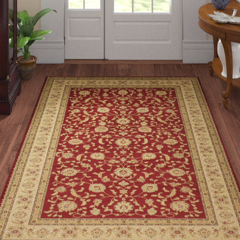 Tapis oriental Niles, Rectangle 10 pi x 13 pi 1 po, Rouge