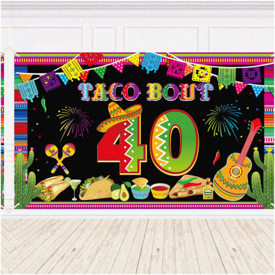 Sparkling Silver Script Birthday Banner 6 ft