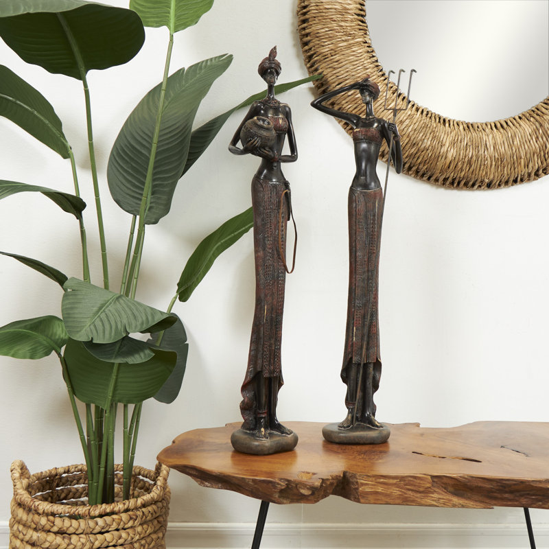 Ensemble de 2 sculptures Maraiya