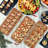 Acacia Wood Serving Trays, Wooden Platters For Home Decor, Food, Cheese, Fruit, Charcuterie, And Appetizers