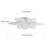 1-lamp White LED Dimmable Iron Ceiling Light