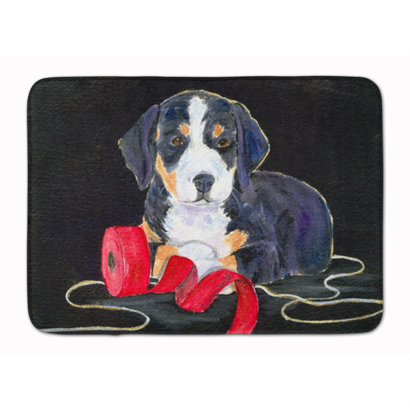 Tapis pour salle de bain en mousse à mémoire de forme l’entlebuch mountain dog