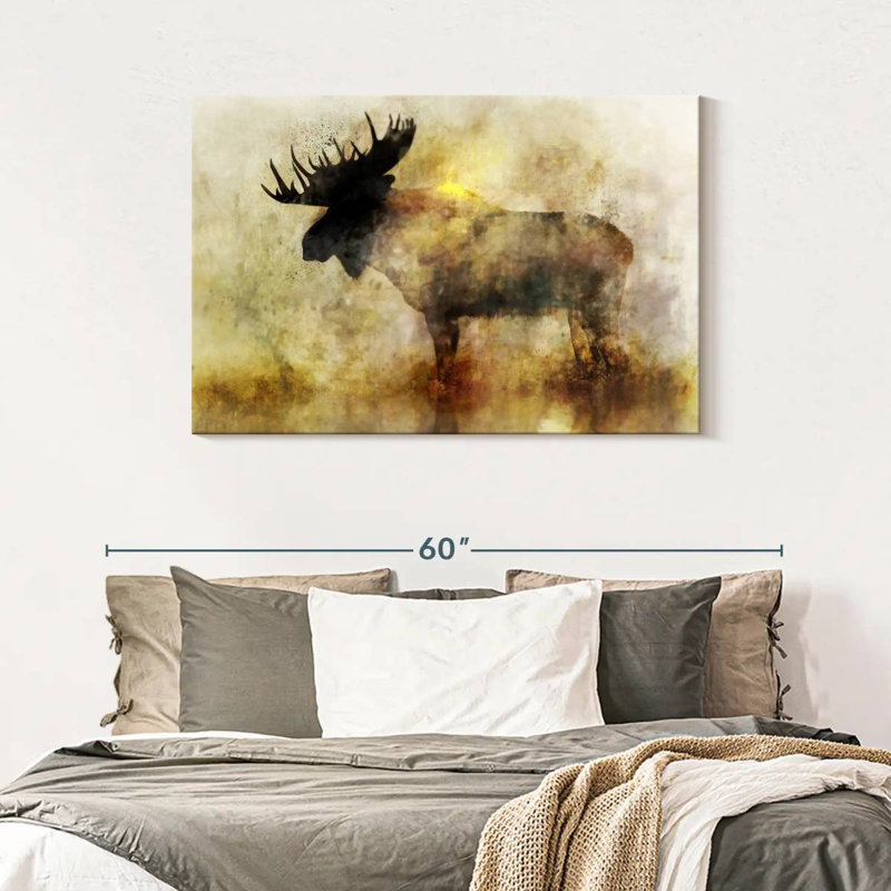 Brampt Happy Moose II, 30" H x 45" W