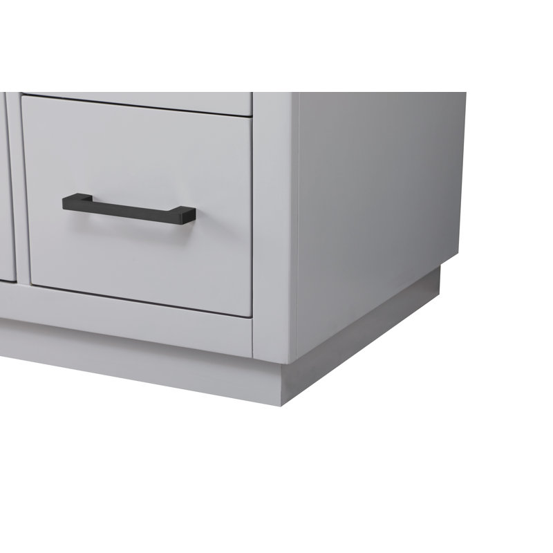 Meuble-lavabo simple 54 po, Gris