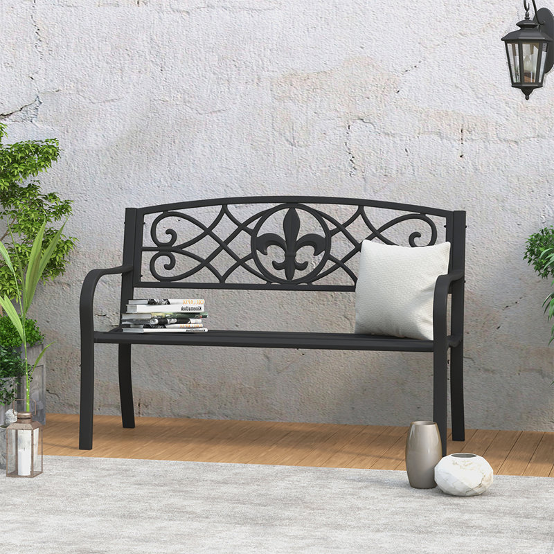 Banc de jardin en acier