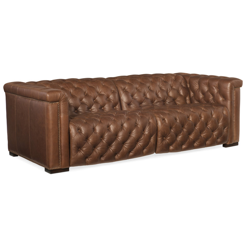 Savion 89'' Leather Power Reclining Sofa