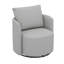 Fauteuil d'appoint pivotant à 360 ° avec accoudoirs ergonomiques et coussin décoratif-116646673