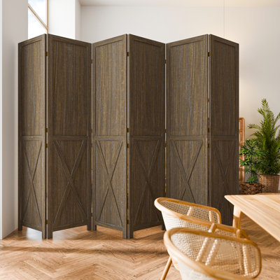 Solid Wood Folding Room Divider