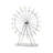 Zeinoun 22" Off White Metal Multi Light Bedside LED Table Lamp With Off White Globe Shade