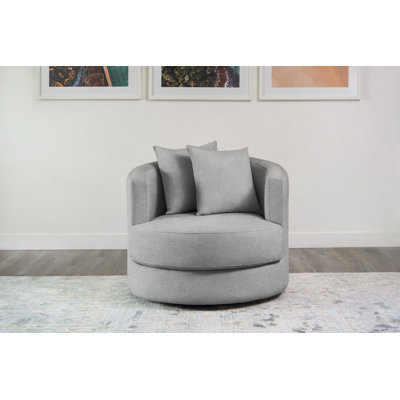 Fauteuil pivotant en tissu résistant aux taches Kem