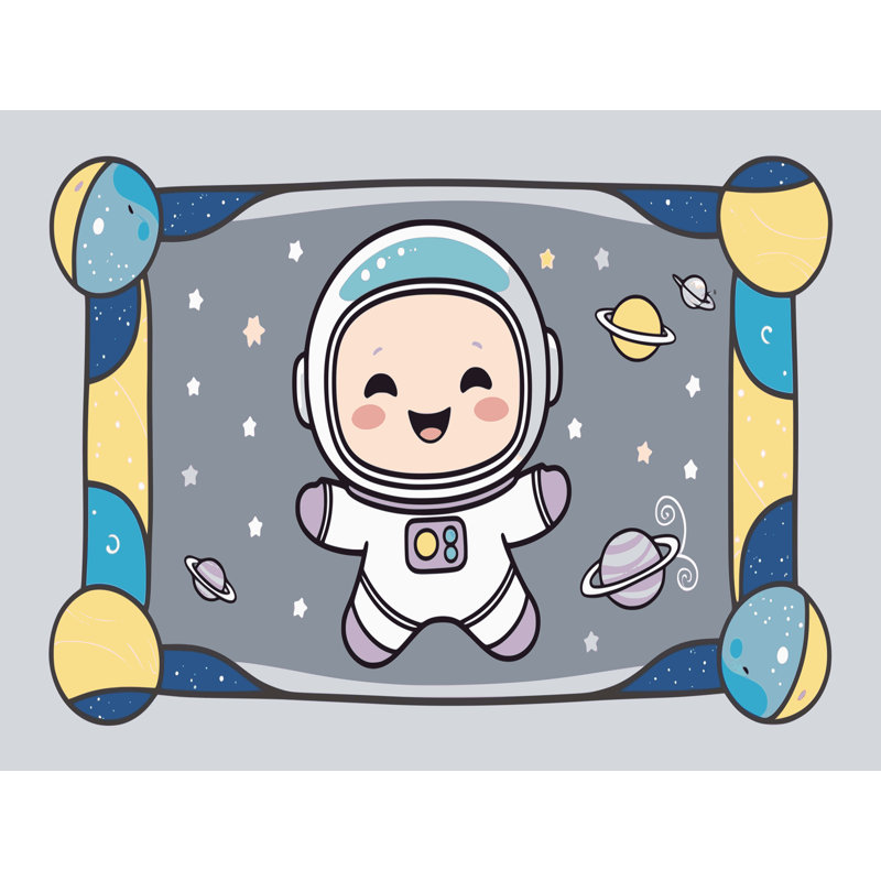 Tapis pour enfant Zoomie, Rectangle 4pi x 6 pi