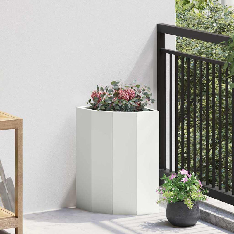 Planter Box, 50cm H x 30cm W x 30cm D, White