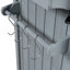 Îlot de cuisine avec table de barbecue pliable et rangement pour poubelle-699517119