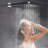Brushed Nickel Shower Faucet Set Bathroom 16in Rain Shower Head Combo Handshower (Rough in-Valve)