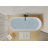 55" Acrylic Freestanding Bathtub, Stand Alone Soaking Tub, Glossy White Acrylic, Toe-Tap Chrome Drain