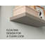 Tablettes flottantes H 1,50 po, 2 tablettes