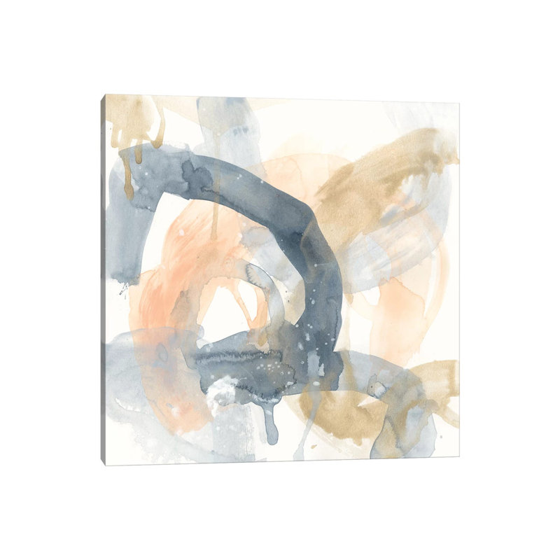 Liquid Blueprint III by June Erica Vess - Wrapped Canvas Print, 66.04cm H x 66.04cm W