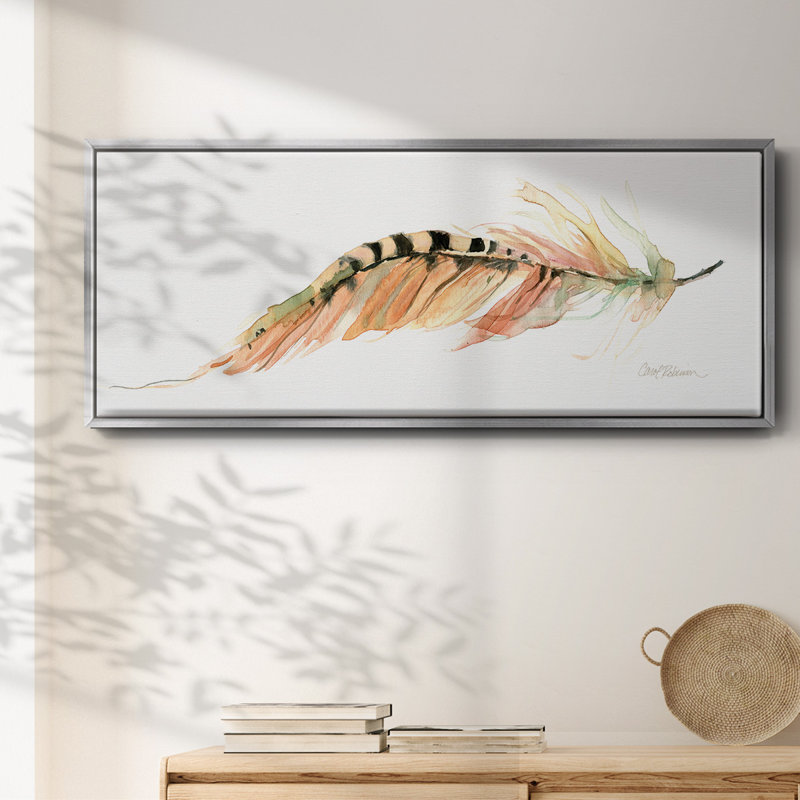 Tail Feather IV- Framed Canvas