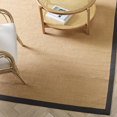 Fibre naturelle 194% tissage plat 85% jute; 10% latex; Tapis 5% coton sans motif